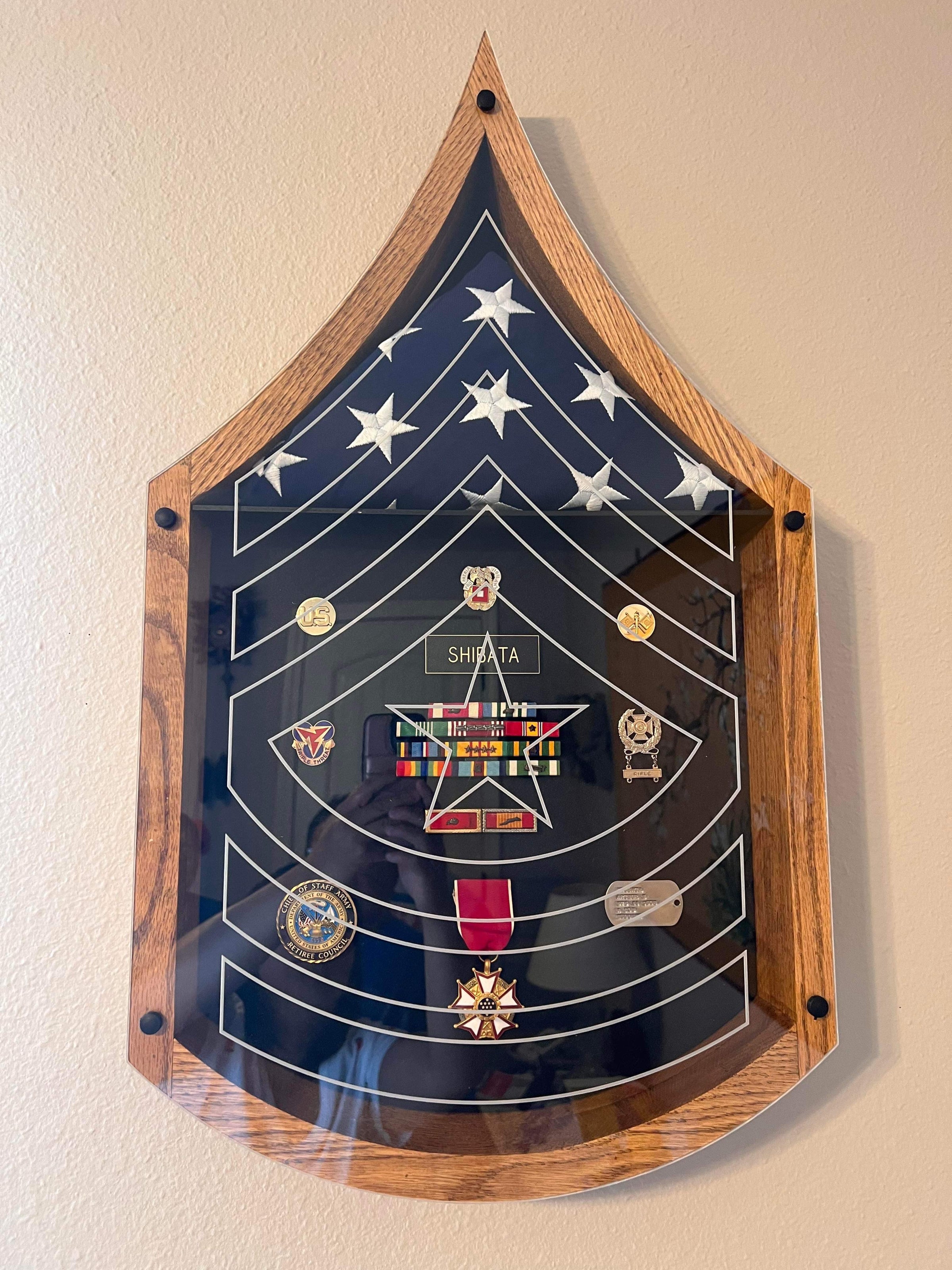 Enlisted Rank Shadow Box | County Road Custom